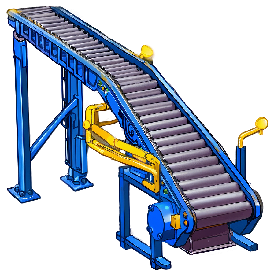 Belt Conveyor System Design Png Dgj PNG Image