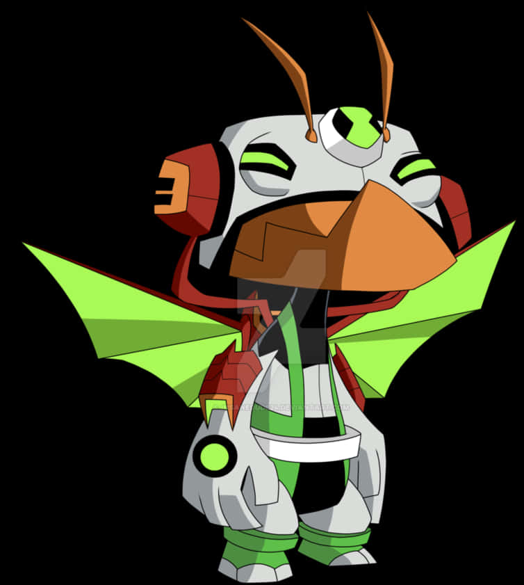 Ben_10_ Stinkfly_ Character_ Art PNG Image