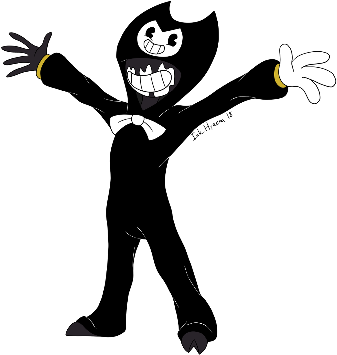 Bendy Cartoon Character Pose2018 PNG Image