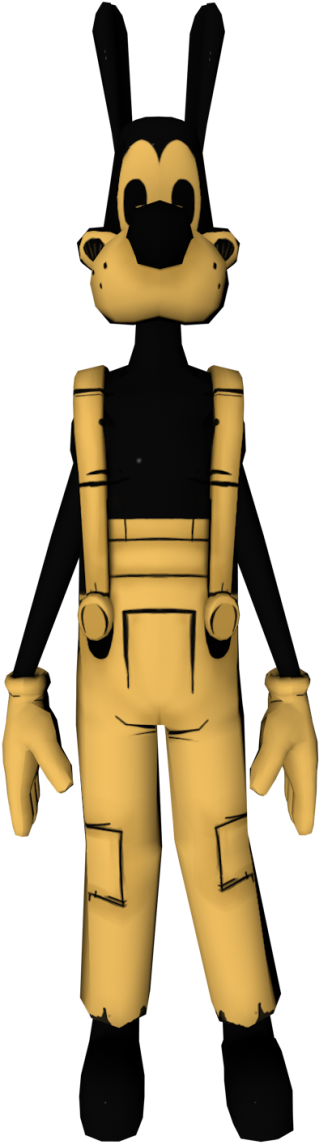 Bendy Character Model Standing PNG Image