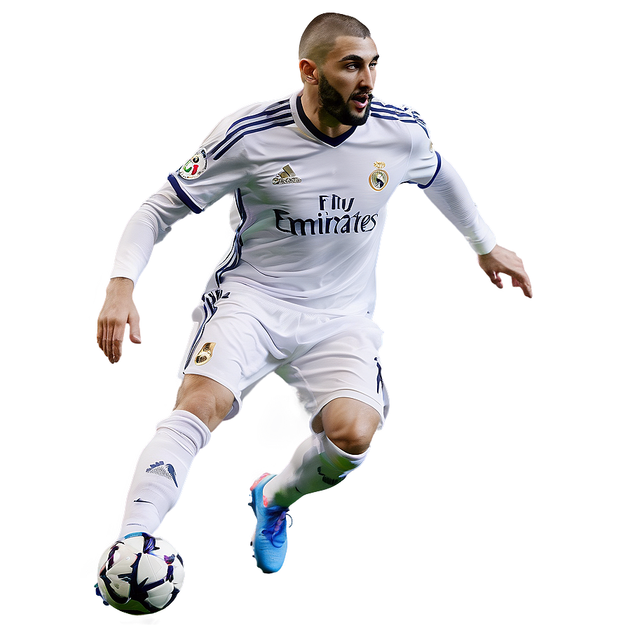 Benzema Dynamic Action Png 4 PNG Image