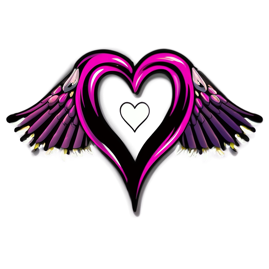 Bereavement Wings And Heart Quote Png 23 PNG Image