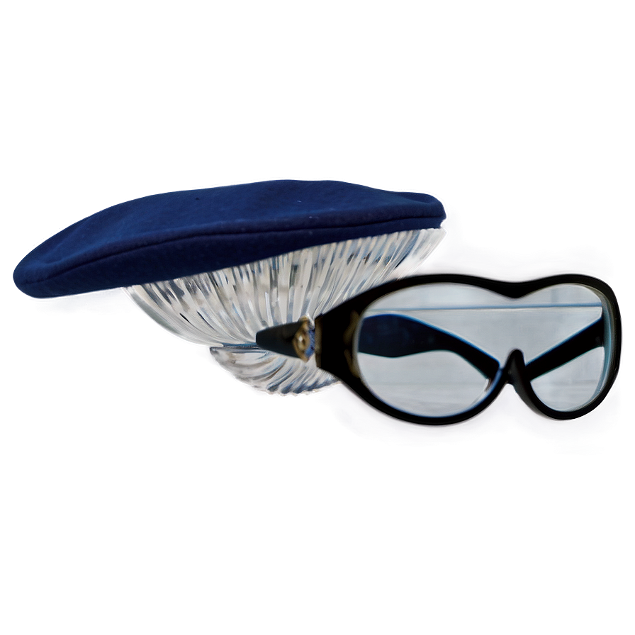 Beret And Glasses Look Png Ces PNG Image