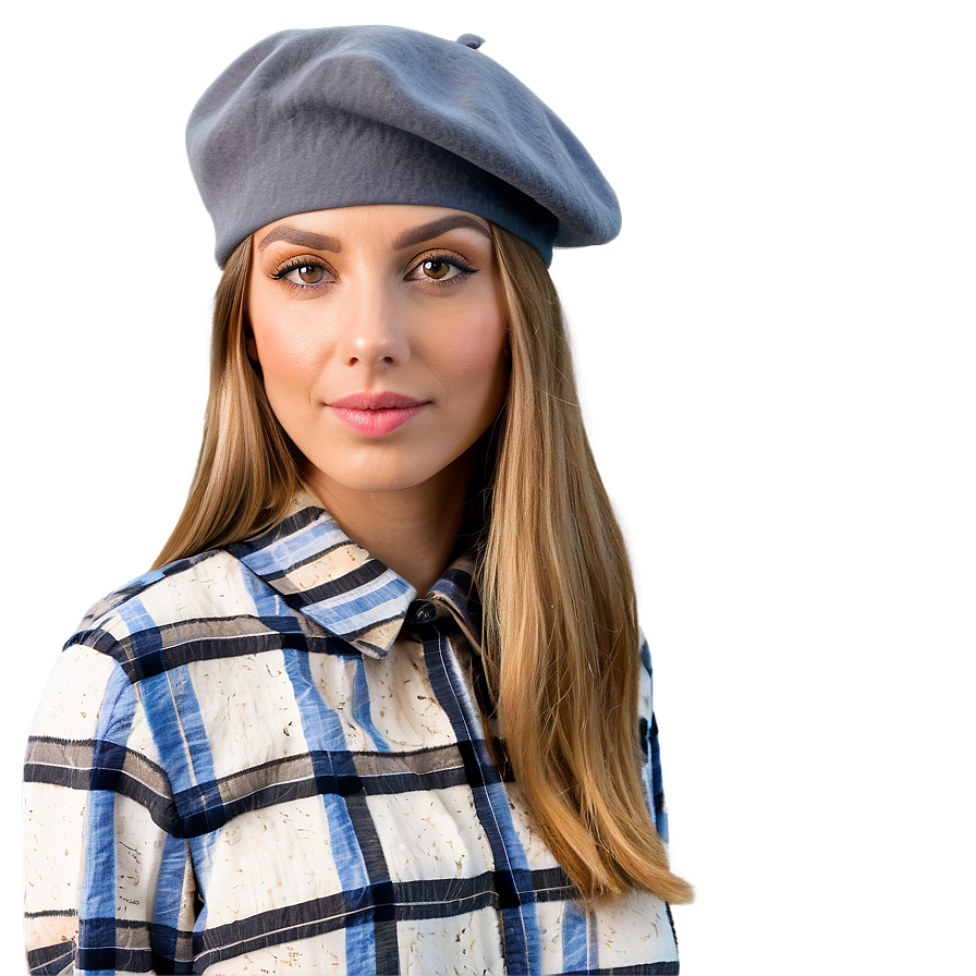 Beret For Spring Outfits Png Cow36 PNG Image