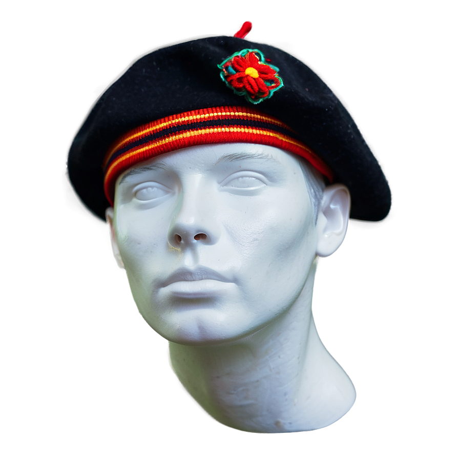 Beret With Embroidery Png 18 PNG Image