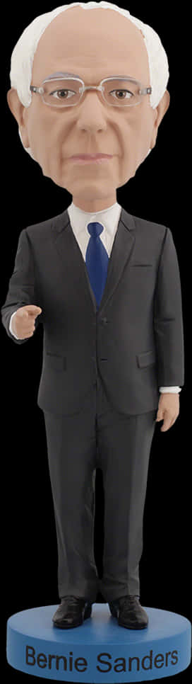 Bernie Sanders Caricature Figurine PNG Image