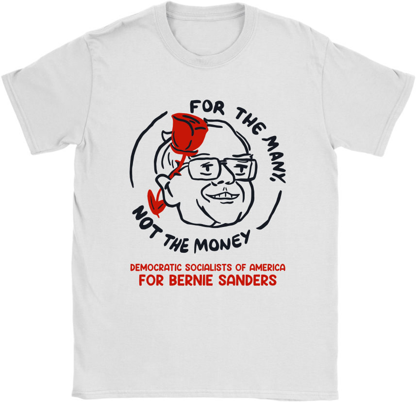 Bernie Sanders Support T Shirt Design PNG Image