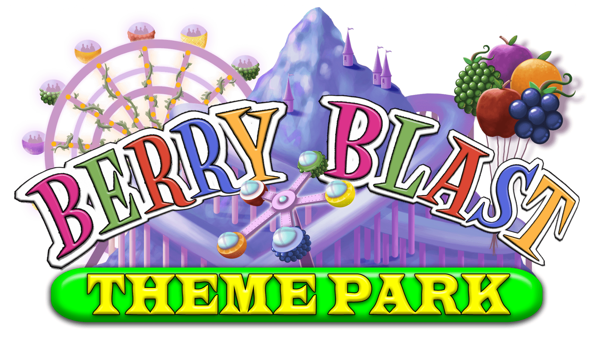 Berry Blast Theme Park Logo PNG Image