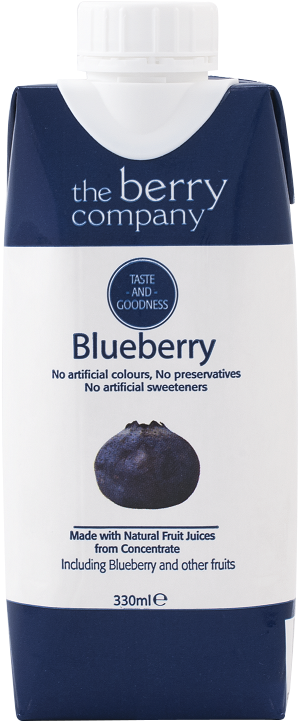 Berry Company Blueberry Juice Packaging PNG Image