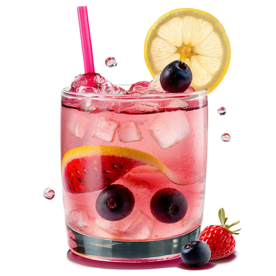 Berry Lemonade Splash Png Piq PNG Image