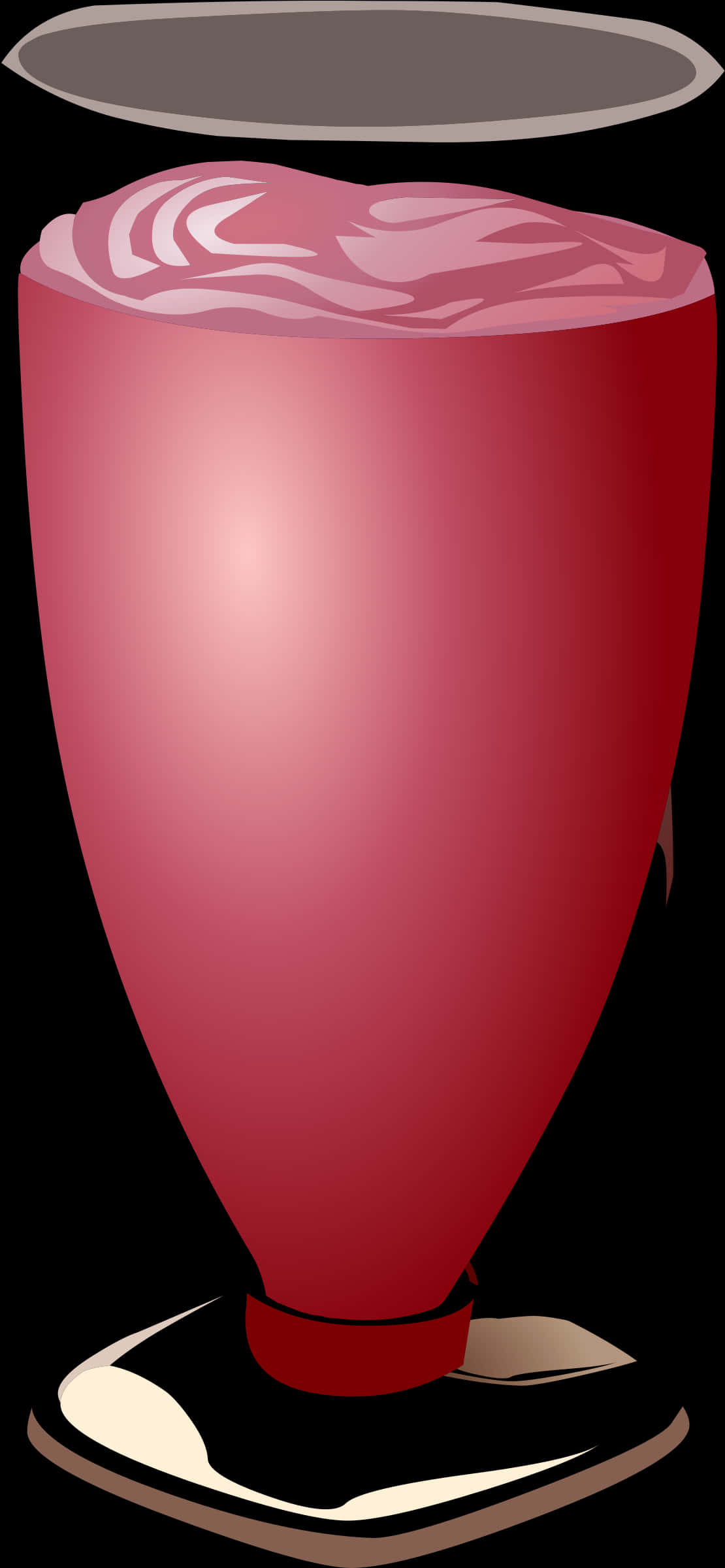 Berry Smoothiein Red Blender PNG Image