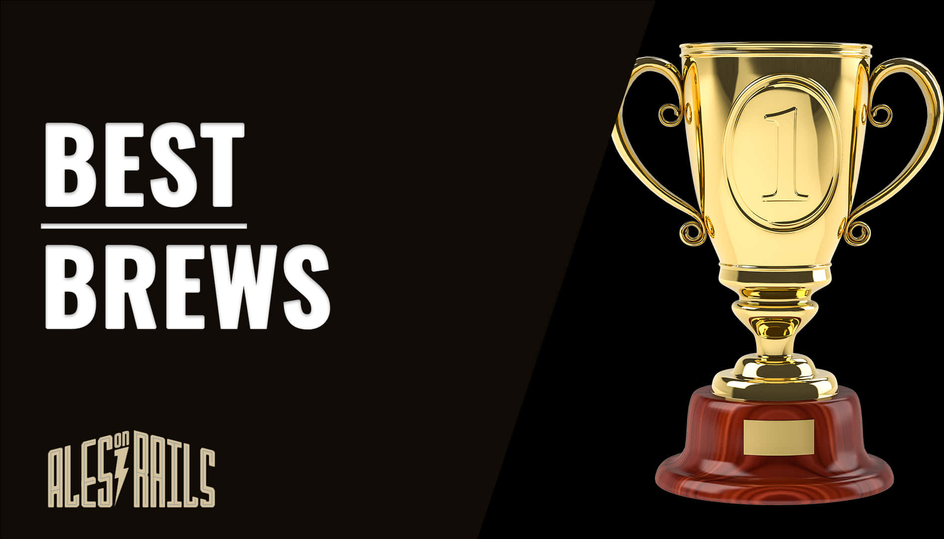 Best Brews Golden Trophy Award PNG Image