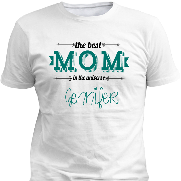 Best Mom Universe Tshirt Design Jennifer PNG Image