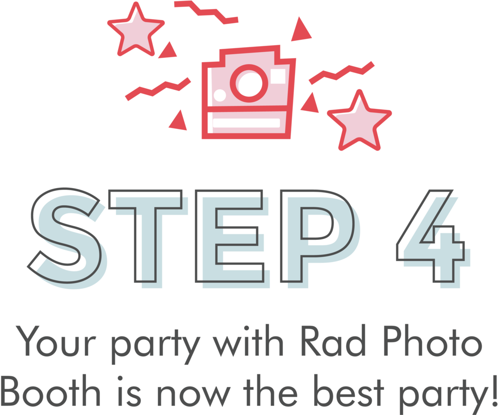 Best Party Step4 Rad Photo Booth PNG Image