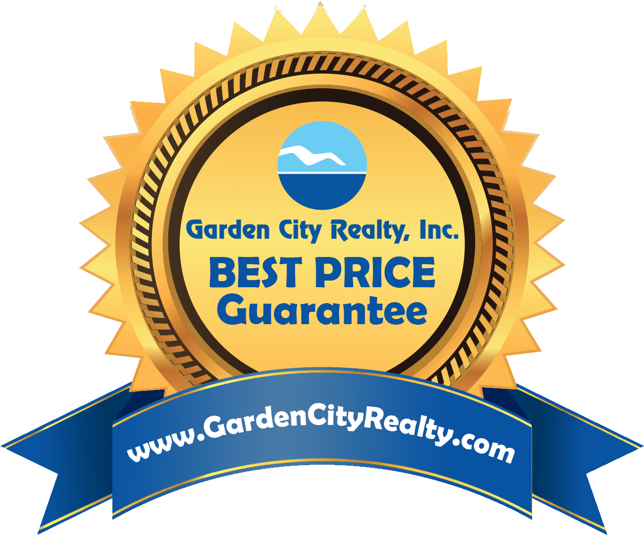 Best Price Guarantee Seal Garden City Realty PNG Image