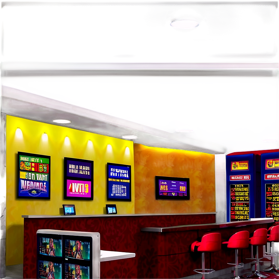 Betting Shop Interior Design PNG Image