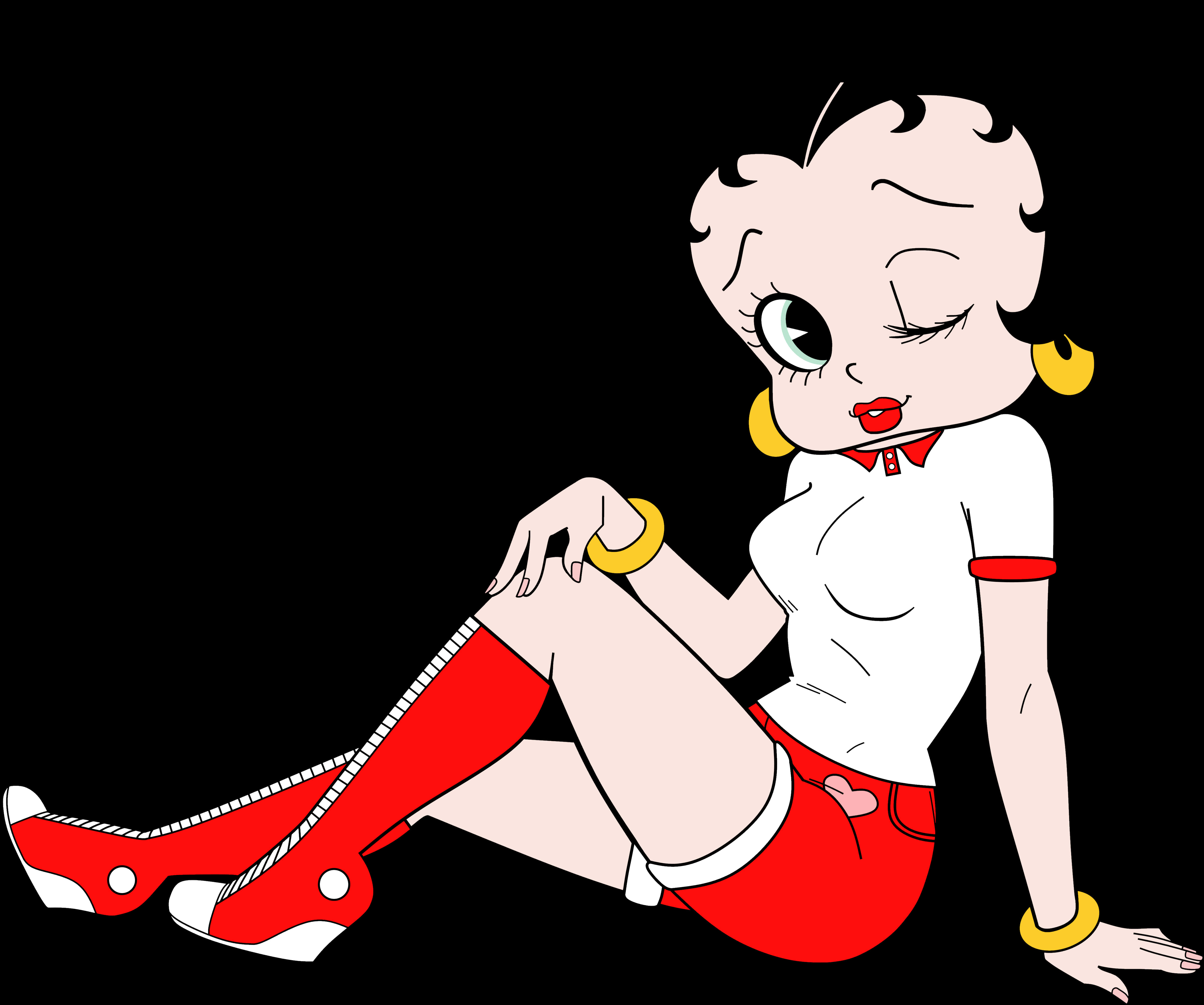 Betty Boop Classic Pose PNG Image