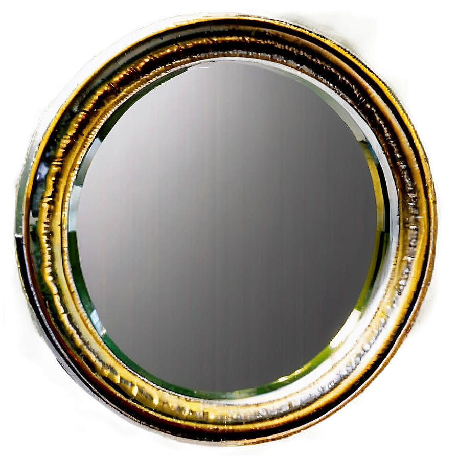 Beveled Edge Circle Mirror Png Rsn PNG Image