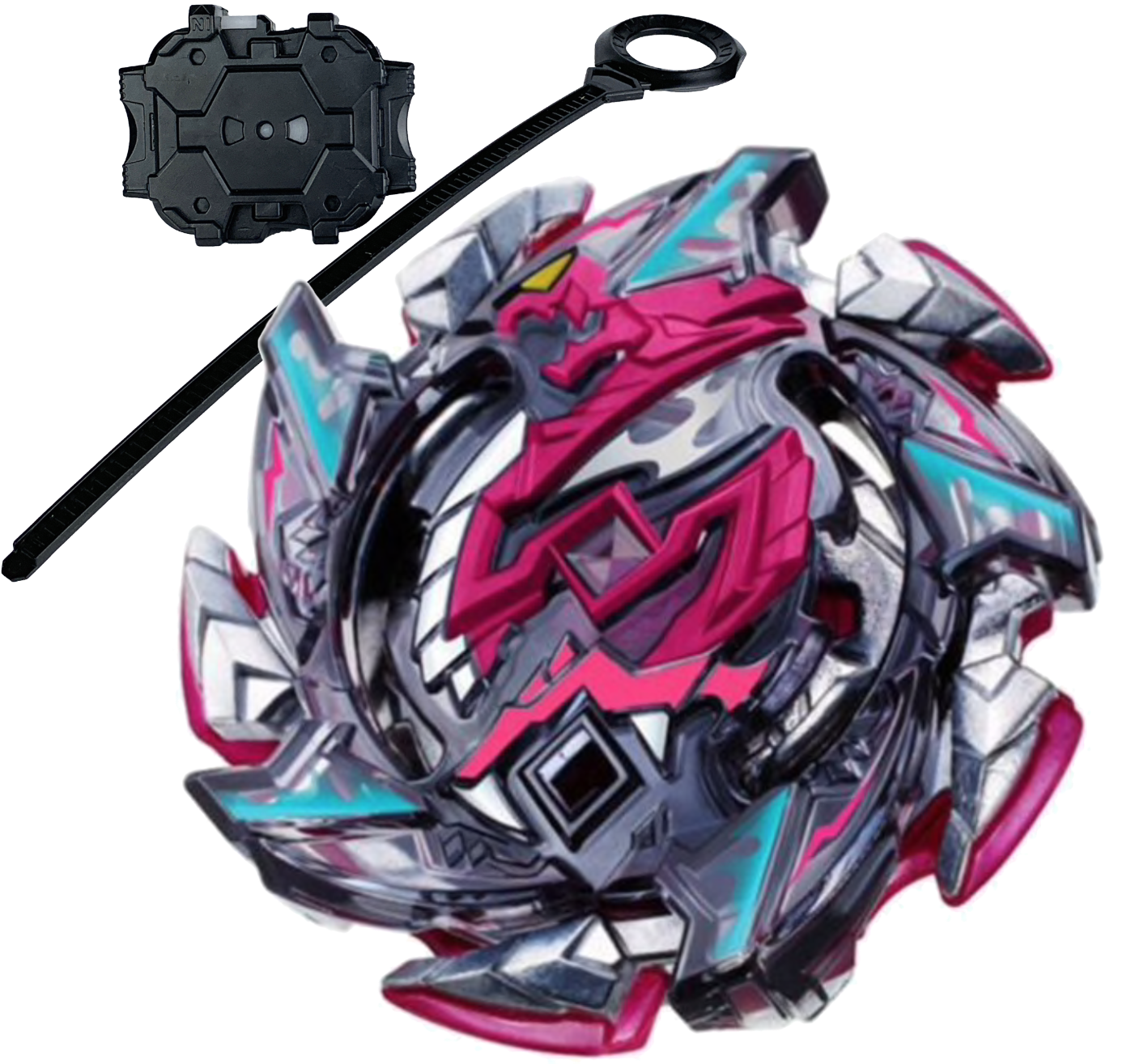 Beyblade Burst Turbo Launcherand Top PNG Image