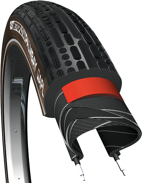 Bicycle Tire Profile View PNG Image