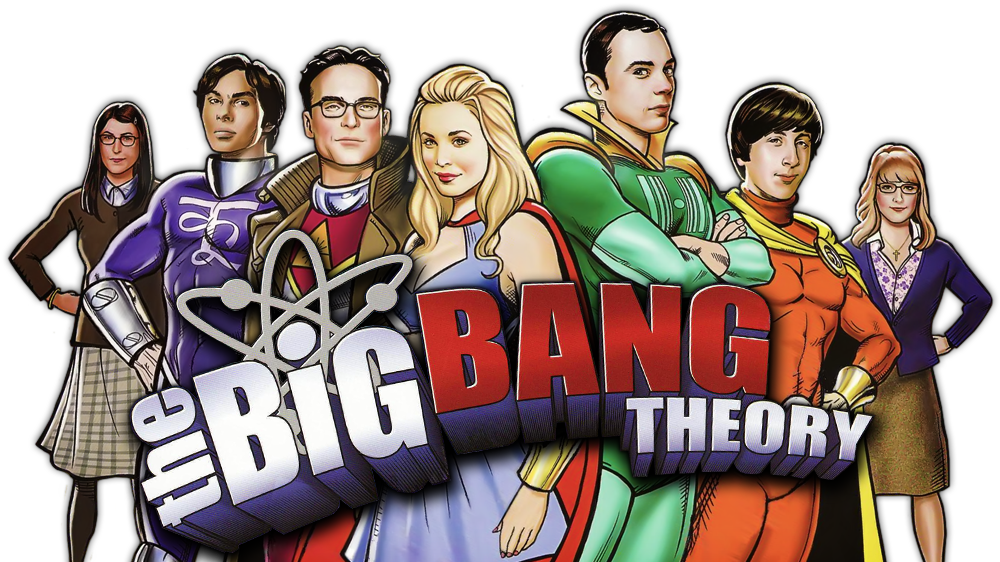 Big Bang Theory Cast Cartoon PNG Image