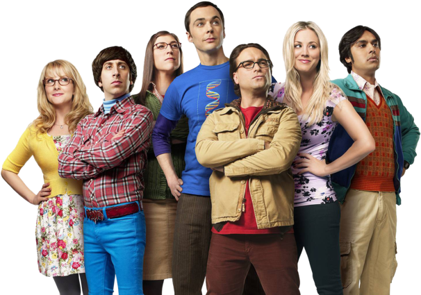 Big Bang Theory Cast Pose PNG Image