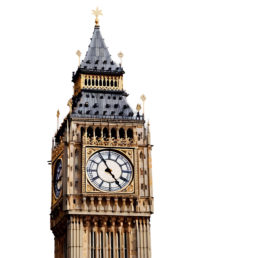 Big Ben Under Construction Png Mfp63 PNG Image