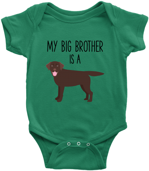 Big Brother Dog Themed Newborn Onesie PNG Image