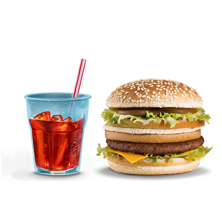 Big Mac And Soda Png Gji10 PNG Image