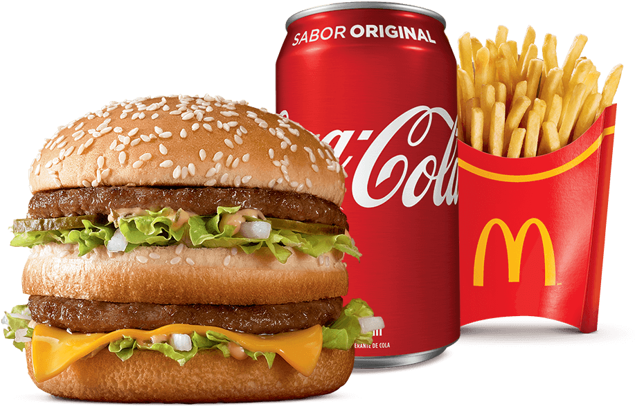 Big Mac Mealwith Cokeand Fries PNG Image