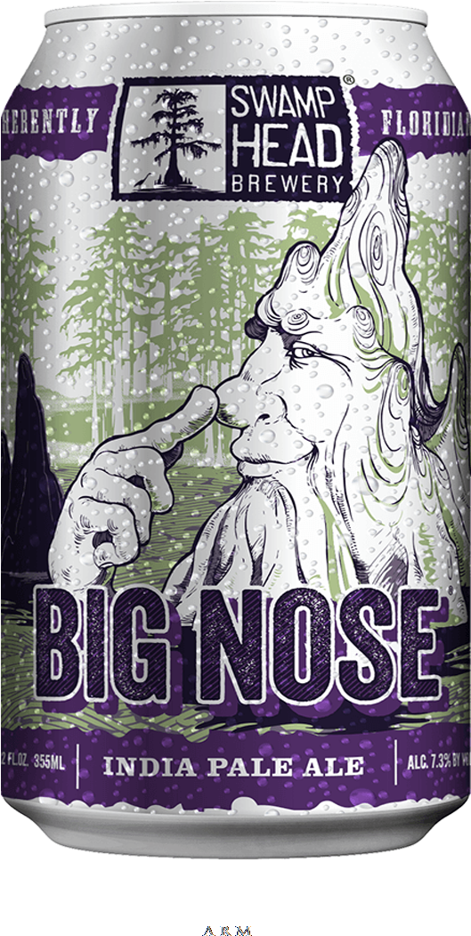 Big Nose India Pale Ale Can Artwork PNG Image