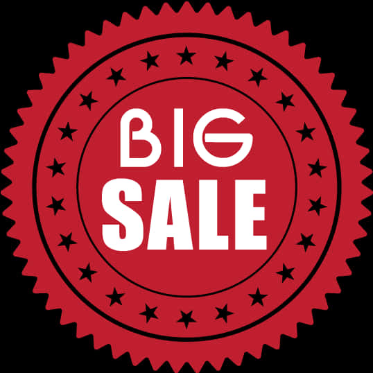 Big Sale Red Seal PNG Image