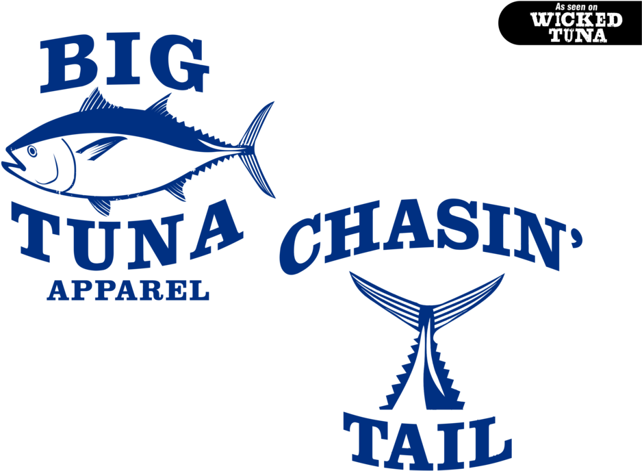 Big Tuna Apparel Chasin Tail Graphic PNG Image