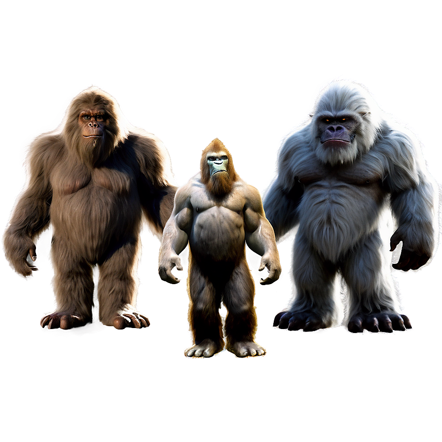 Bigfoot Vs Yeti Comparison Png 54 PNG Image