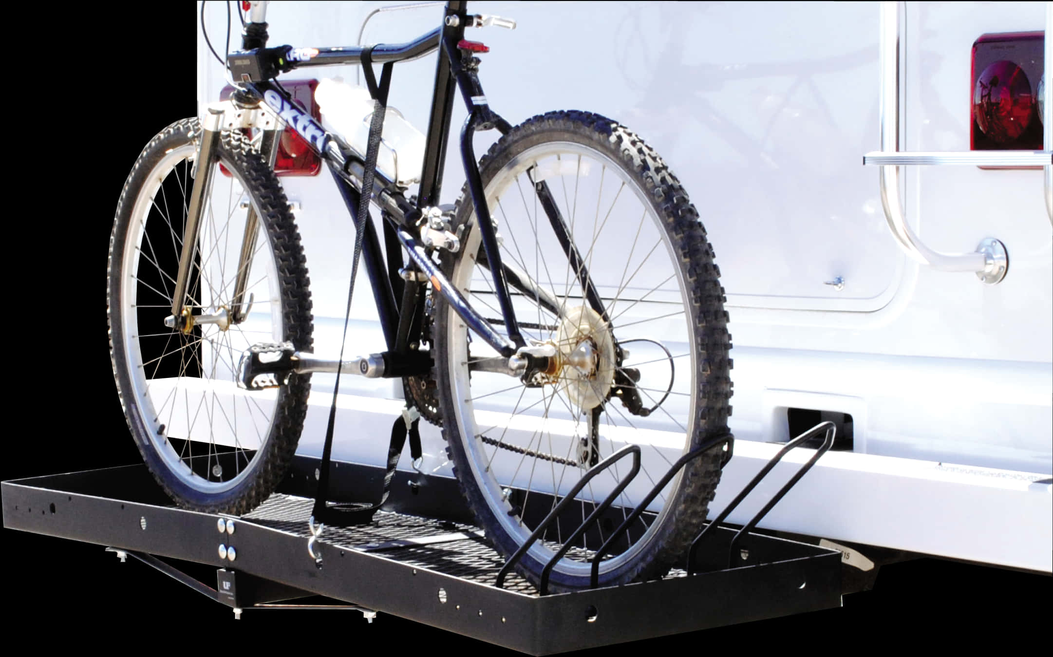 Bike Mountedon Rear Carrier PNG Image