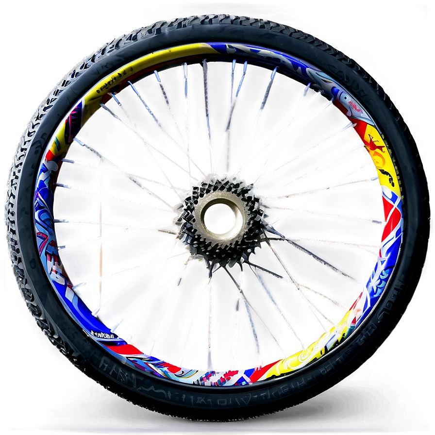 Bike Wheel In Landscape Png Bxr PNG Image