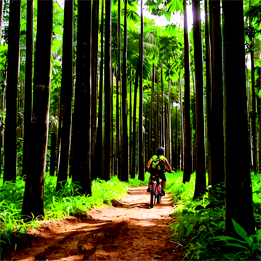 Biking Through Forests Png 40 PNG Image