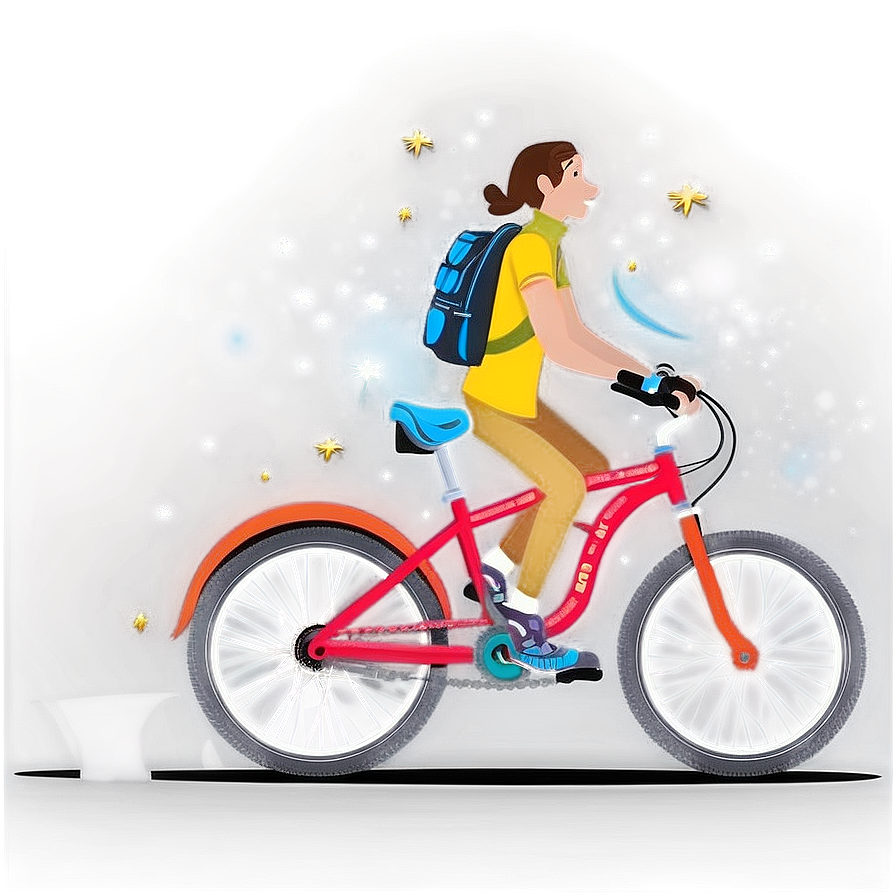 Biking Under The Stars Png 1 PNG Image