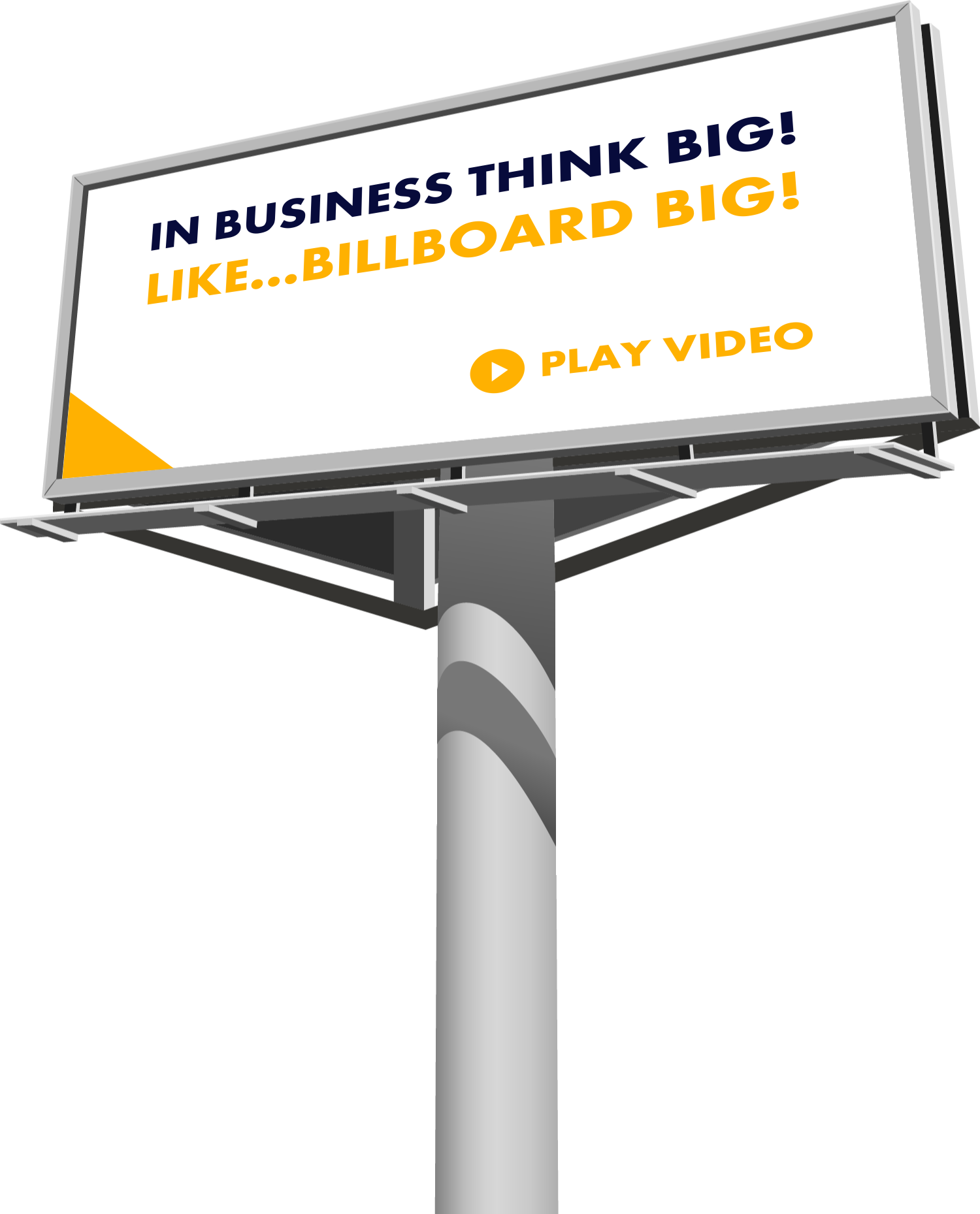 Billboard Business Motivation Concept PNG Image