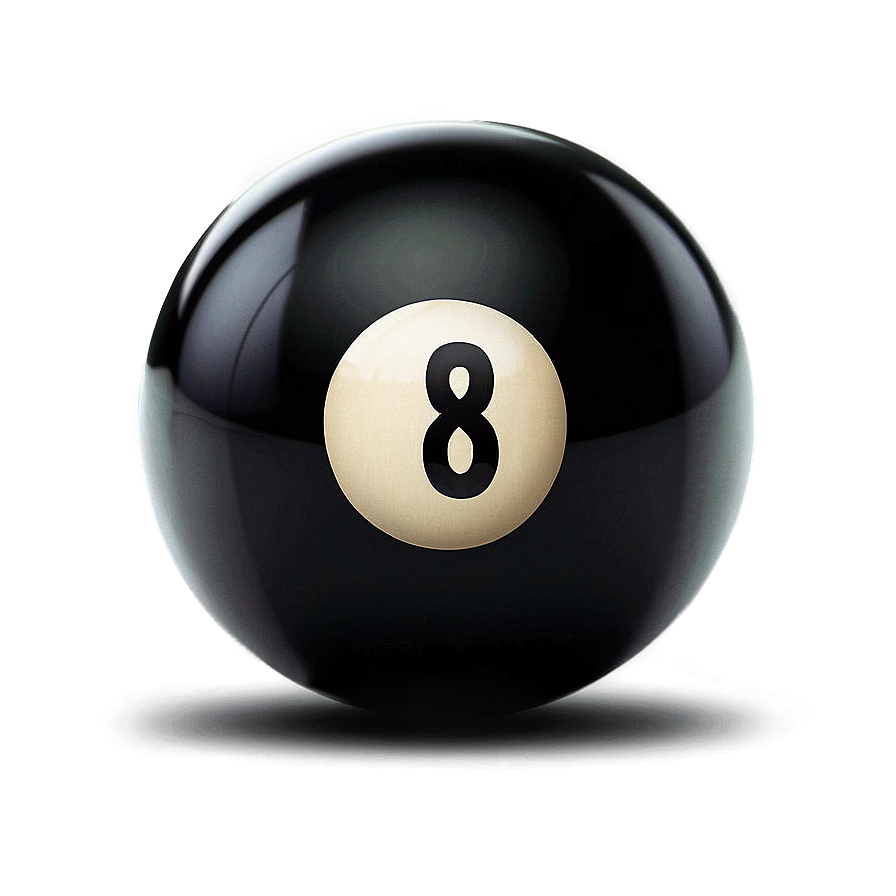 Billiard Eight Ball Art Png 06292024 PNG Image