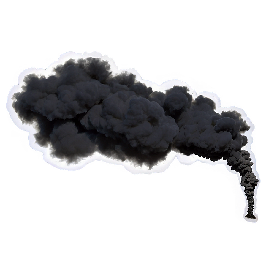 Billowing Black Smoke Png 2 PNG Image