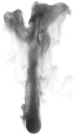 Billowing Black Smoke Texture PNG Image