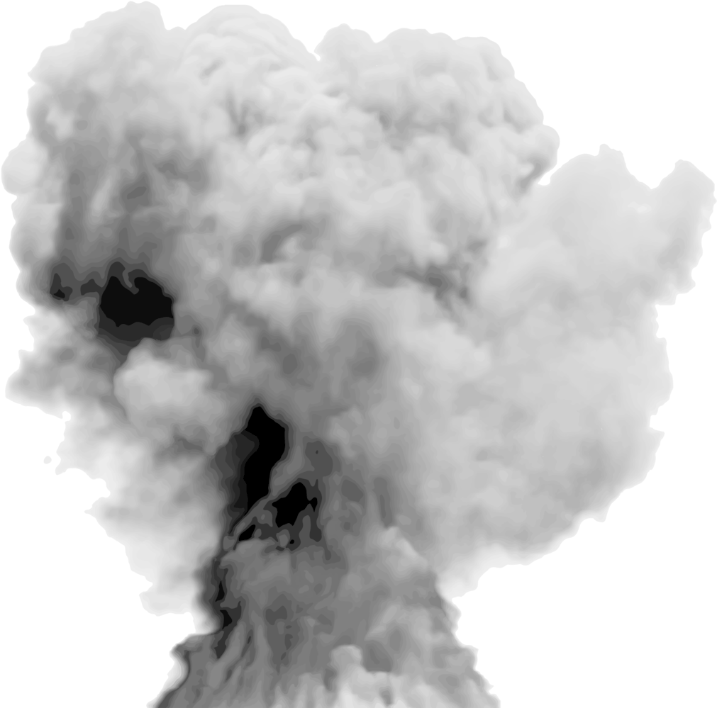 Billowing Smoke Cloud PNG Image