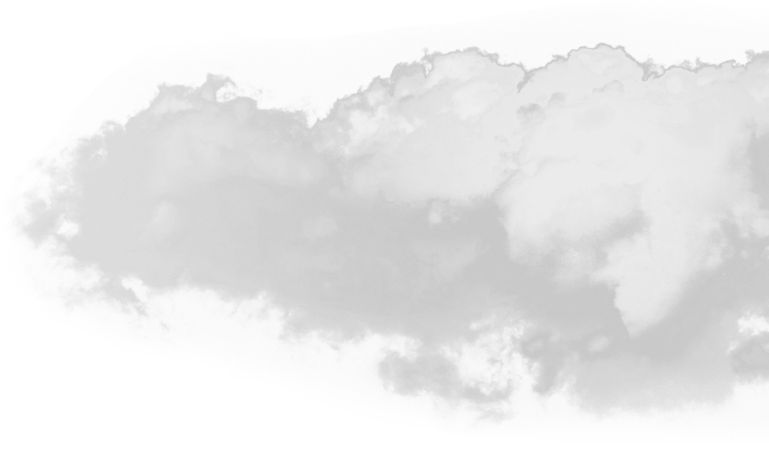 Billowing Smoke Cloud PNG Image