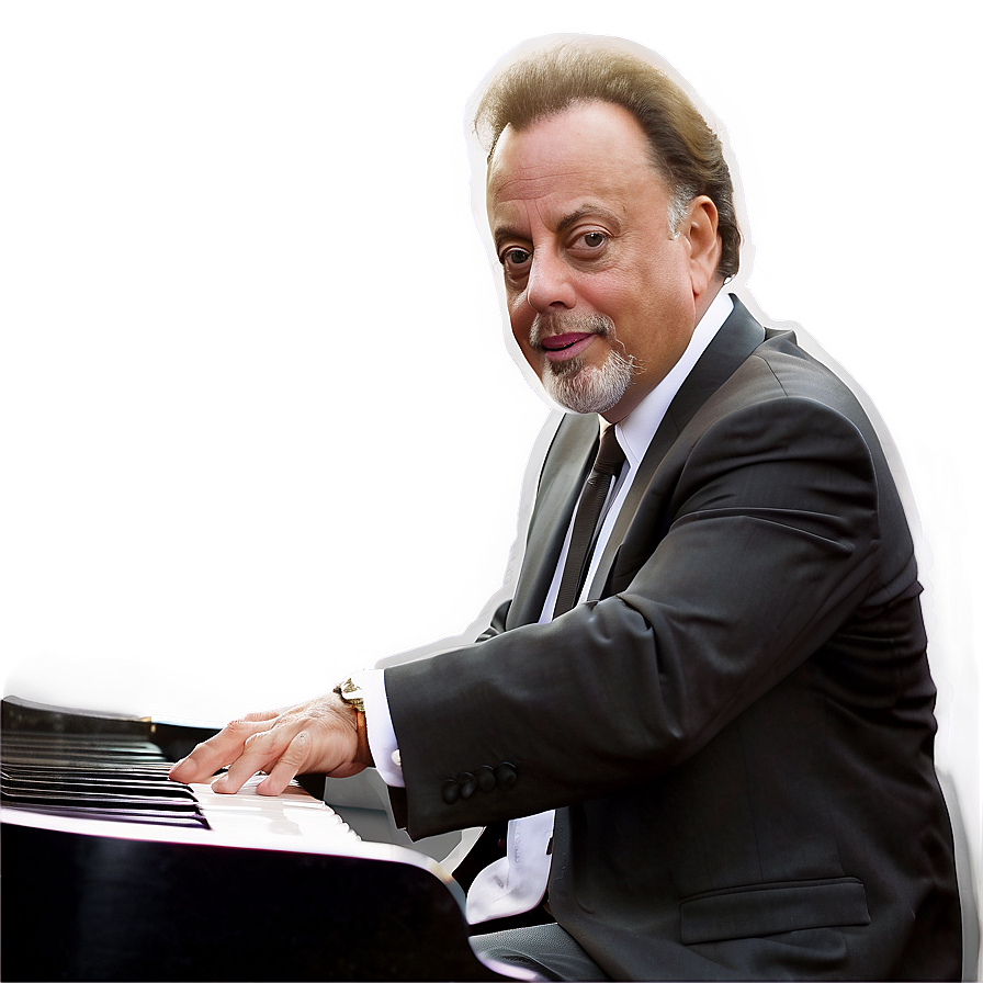 Billy Joel At Piano Png Oue PNG Image