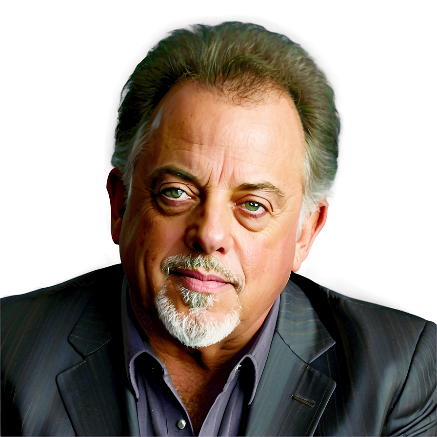 Billy Joel Creative Portrait Png Amb25 PNG Image