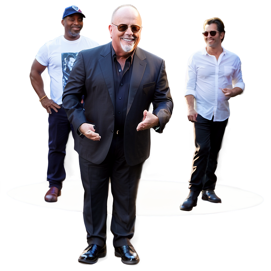 Billy Joel With Band Members Png 06252024 PNG Image