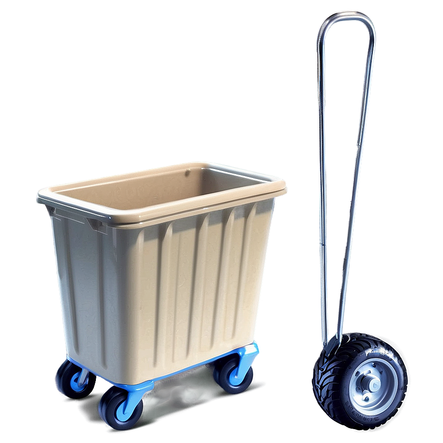 Bin With Wheels Beige Png Hif PNG Image