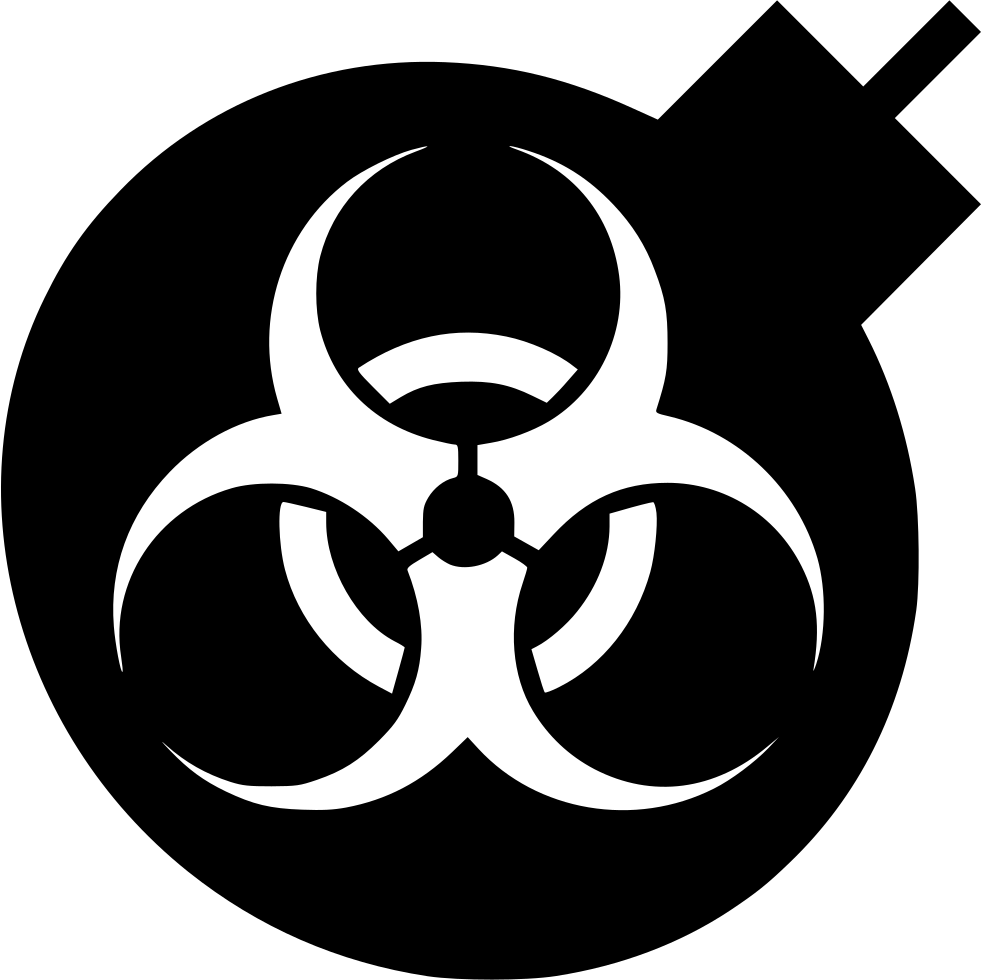 Biohazard Symbol Graphic PNG Image