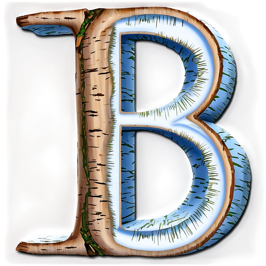 Birch Wood Letter B Png Tjm PNG Image